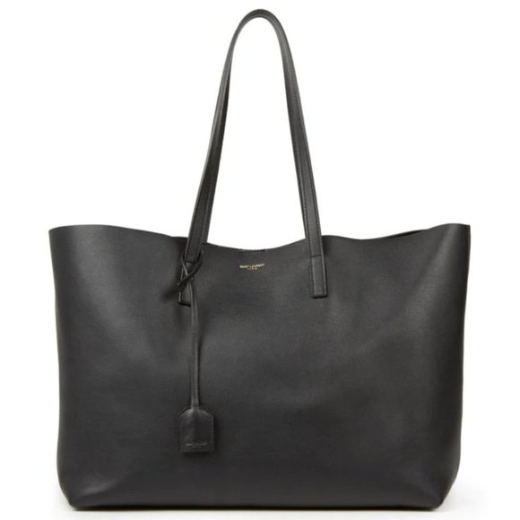 Saint Laurent Handbags - Saint Laurent Large Leather Shopping Tote